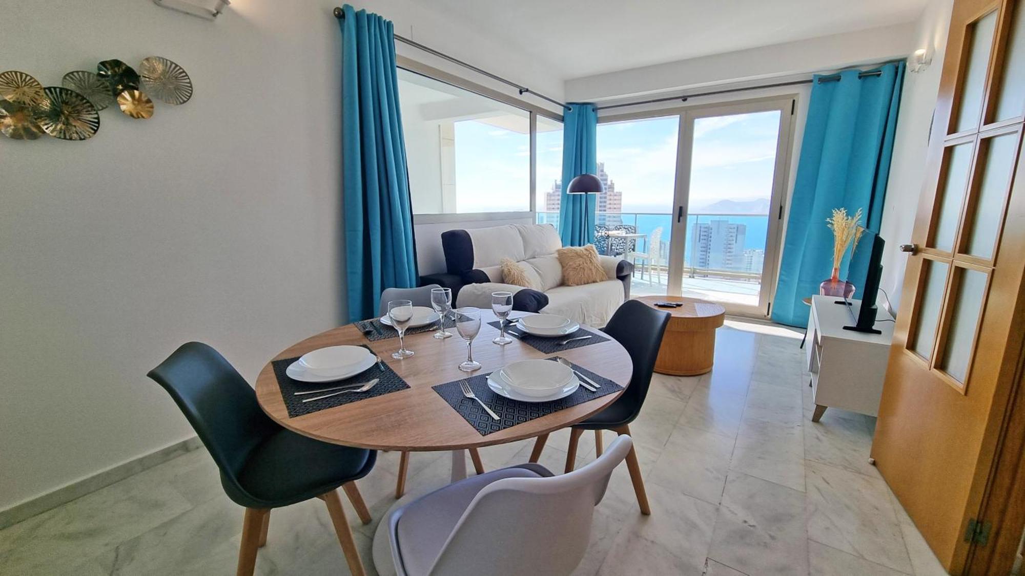 Skyline 18 Terraza Privada Con Impresionantes Vistas Al Mar Lejlighed Benidorm Eksteriør billede