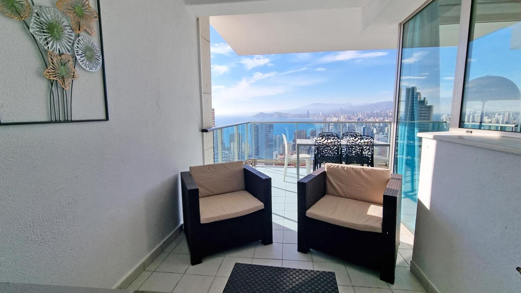 Skyline 18 Terraza Privada Con Impresionantes Vistas Al Mar Lejlighed Benidorm Eksteriør billede